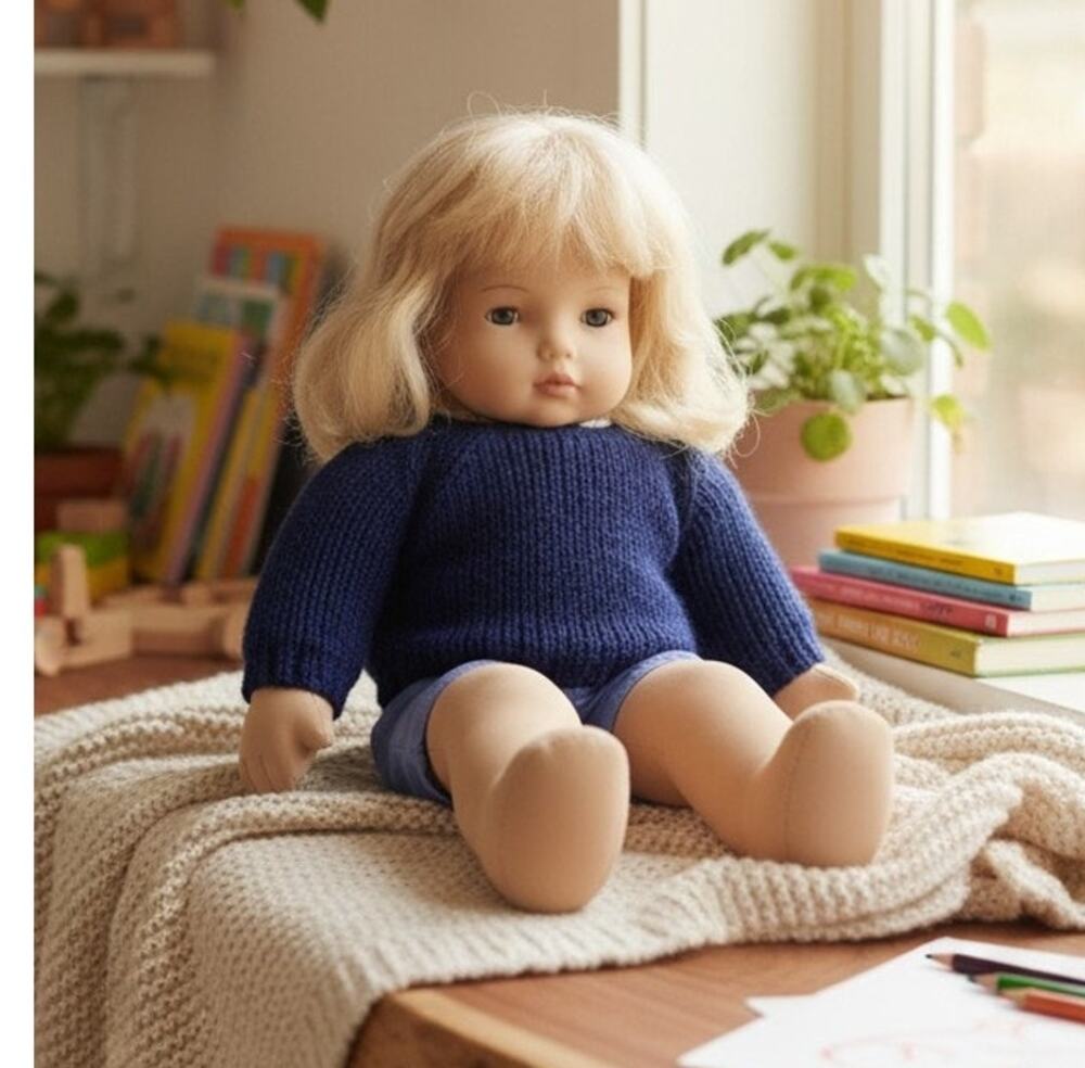 Heidi Ott Doll 17" Vinyl Head Blonde Hair Brown Eyes Vintage Collectible